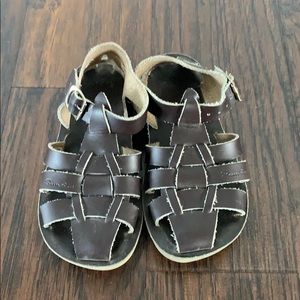 Brown Leather Saltwater Sandals